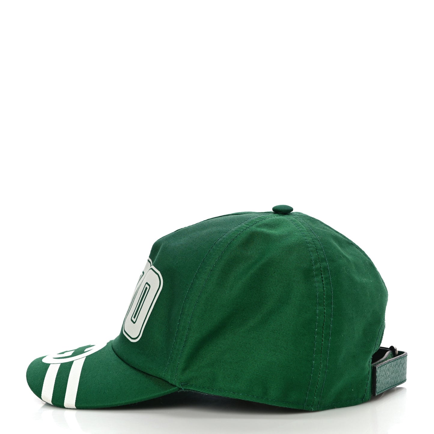 Cotton 100 Print Baseball Cap L Green