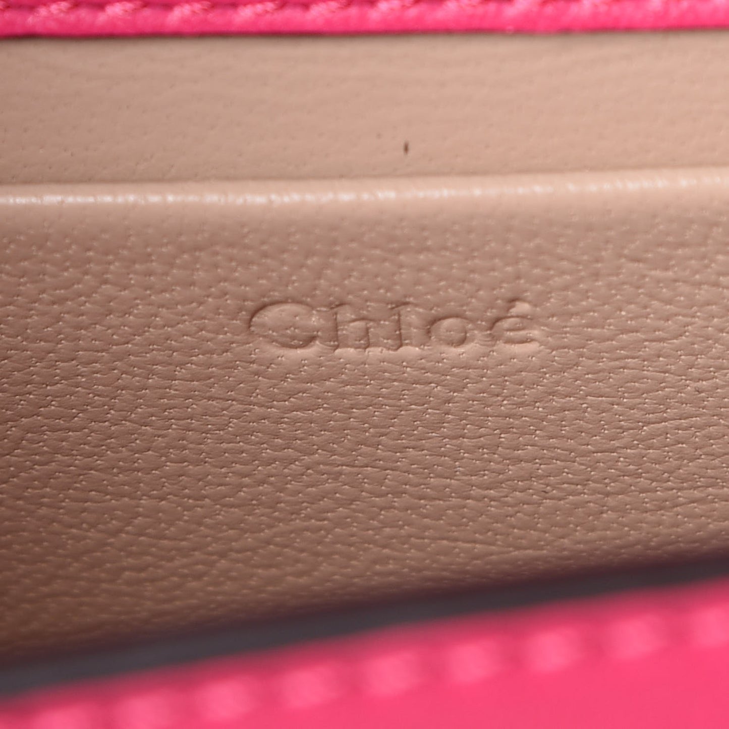 Calfskin Small Nile Bracelet Minaudiere Bag Fuchsia Rose
