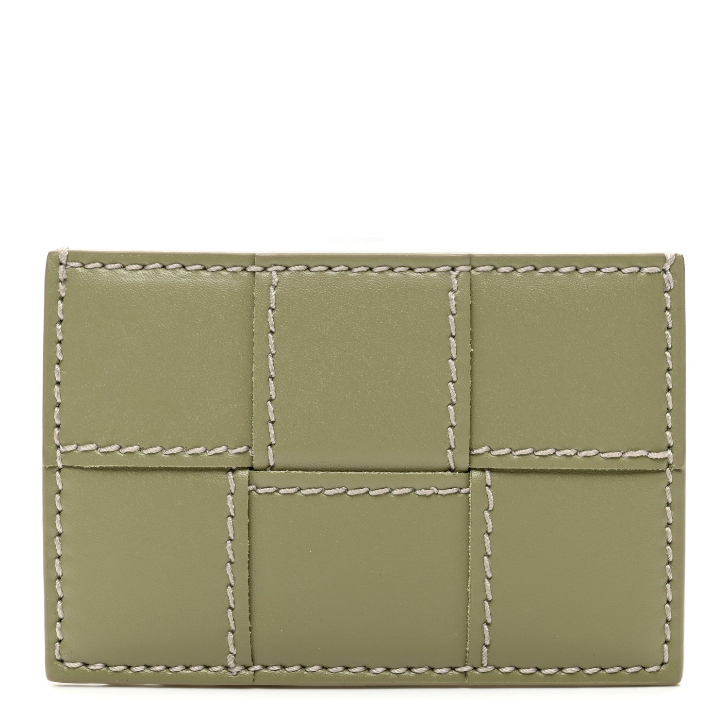 Bottega Veneta Nappa Maxi Intrecciato Card Holder New Sauge 1 of 6
