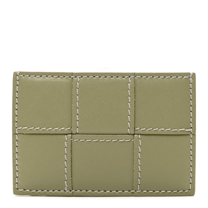 Bottega Veneta Nappa Maxi Intrecciato Card Holder New Sauge 1 of 6