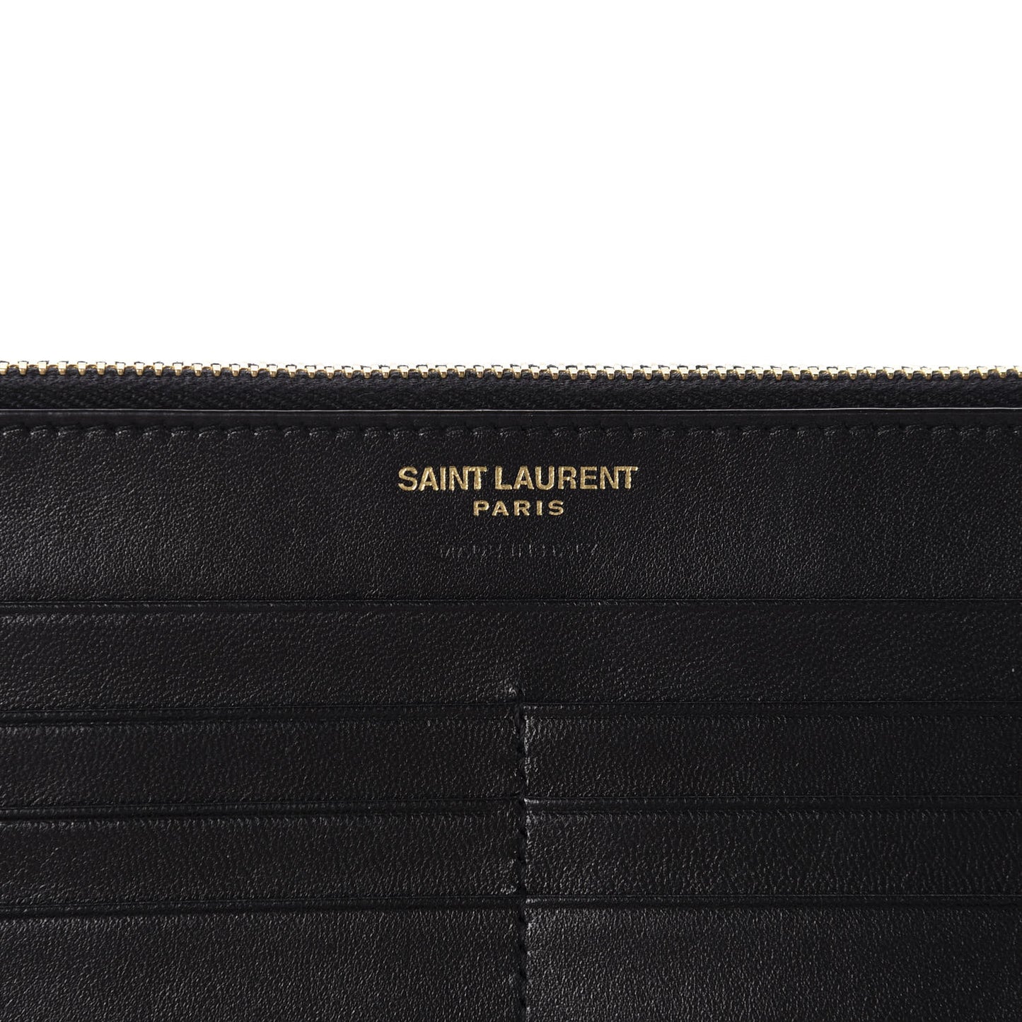 Smooth Shiny Calfskin Monogram Uptown Wallet Black