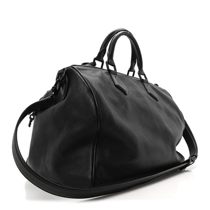 Louis Vuitton Calfskin Monogram Speedy P9 Bandouliere 40 Ultra Black 4 of 10