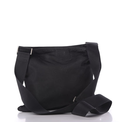 Prada Tessuto Nylon Saffiano Flat Messenger Bag Black 3 of 9