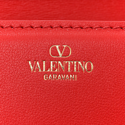 Valentino Garavani Calfskin Enamel Vlogo Small Loco Shoulder Bag Rouge Pur 6 of 10