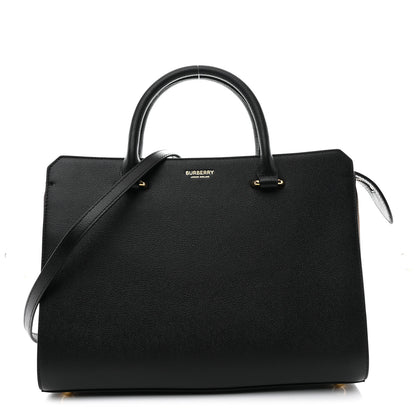 Burberry Calfskin Mega Check Small Banwell Tote Black 1 of 10