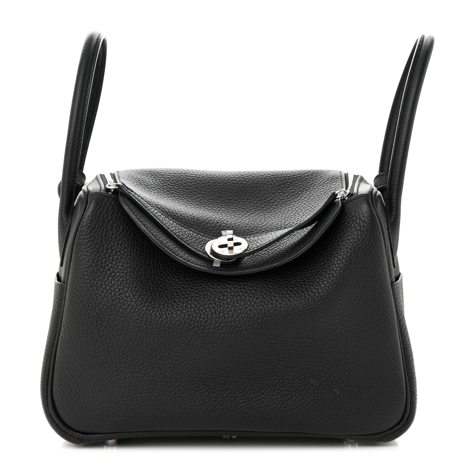 Hermes Taurillon Clemence Lindy 26 Black 1 of 11