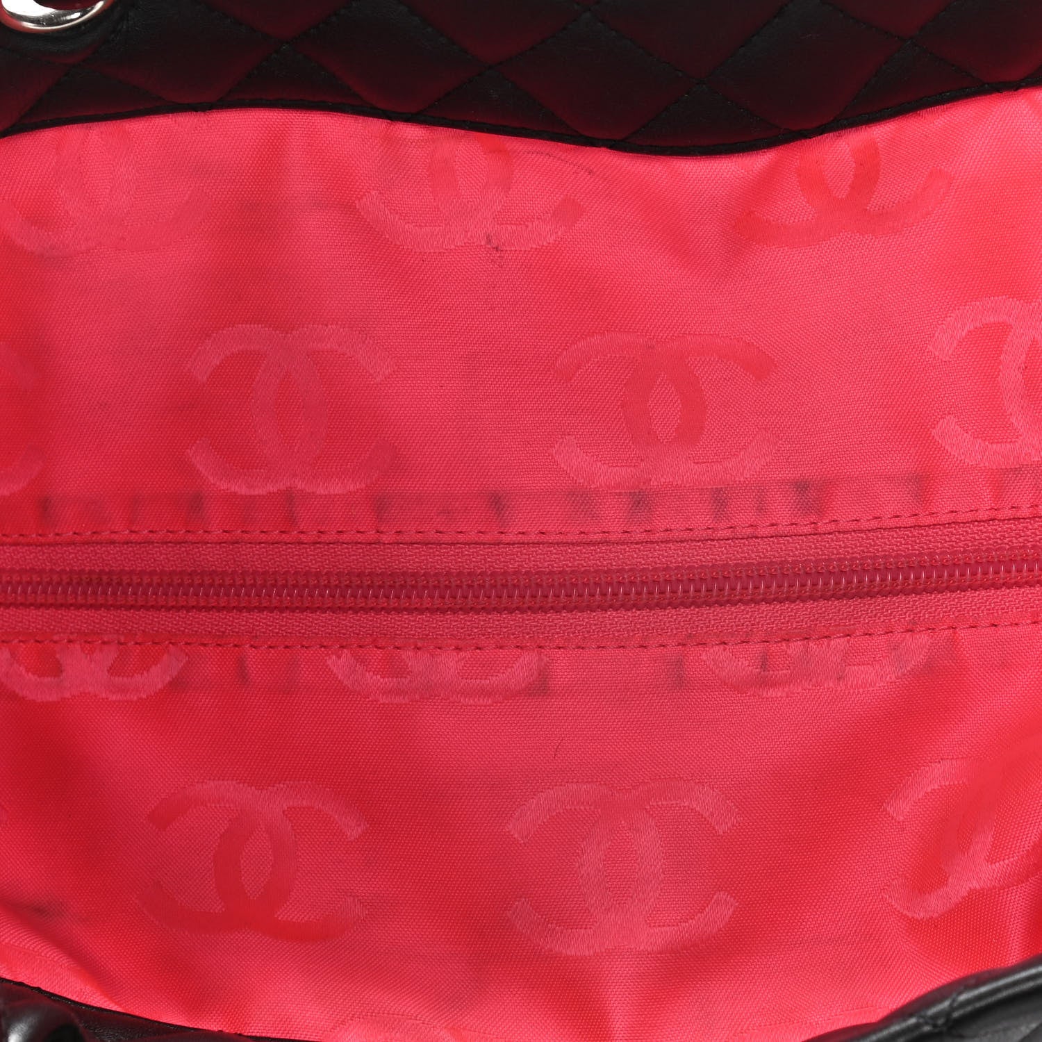 Chanel Calfskin Quilted Large Cambon Tote Black White 14 of 16