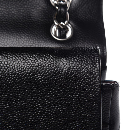 Chanel Caviar Quilted Jumbo Double Flap Black 10 of 13