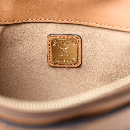 MCM Visetos Small Millie Crossbody Bag Cognac 8 of 9