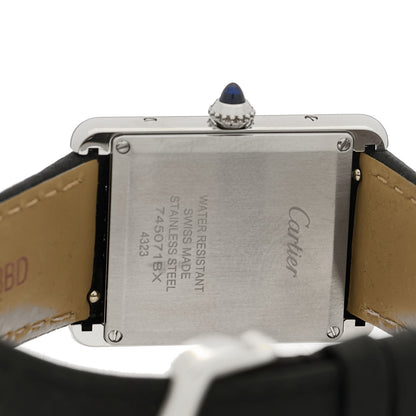 Cartier Stainless Steel Calfskin 25mm Must de Cartier Tank Quartz Watch 4 of 5