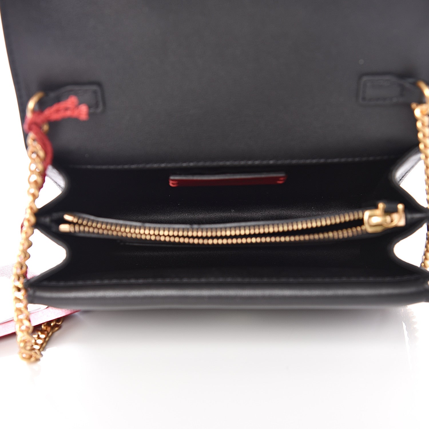 Valentino Garavani Smooth Calfskin Mini VRing Crossbody Bag Black 4 of 8