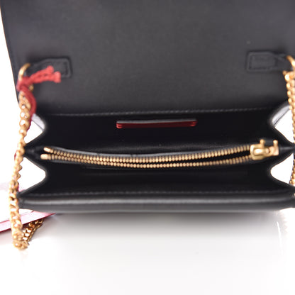 Valentino Garavani Smooth Calfskin Mini VRing Crossbody Bag Black 4 of 8