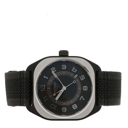 Hermes DLC Coated Titanium Rubber 39mm H08 Automatic Watch Noir 2 of 4