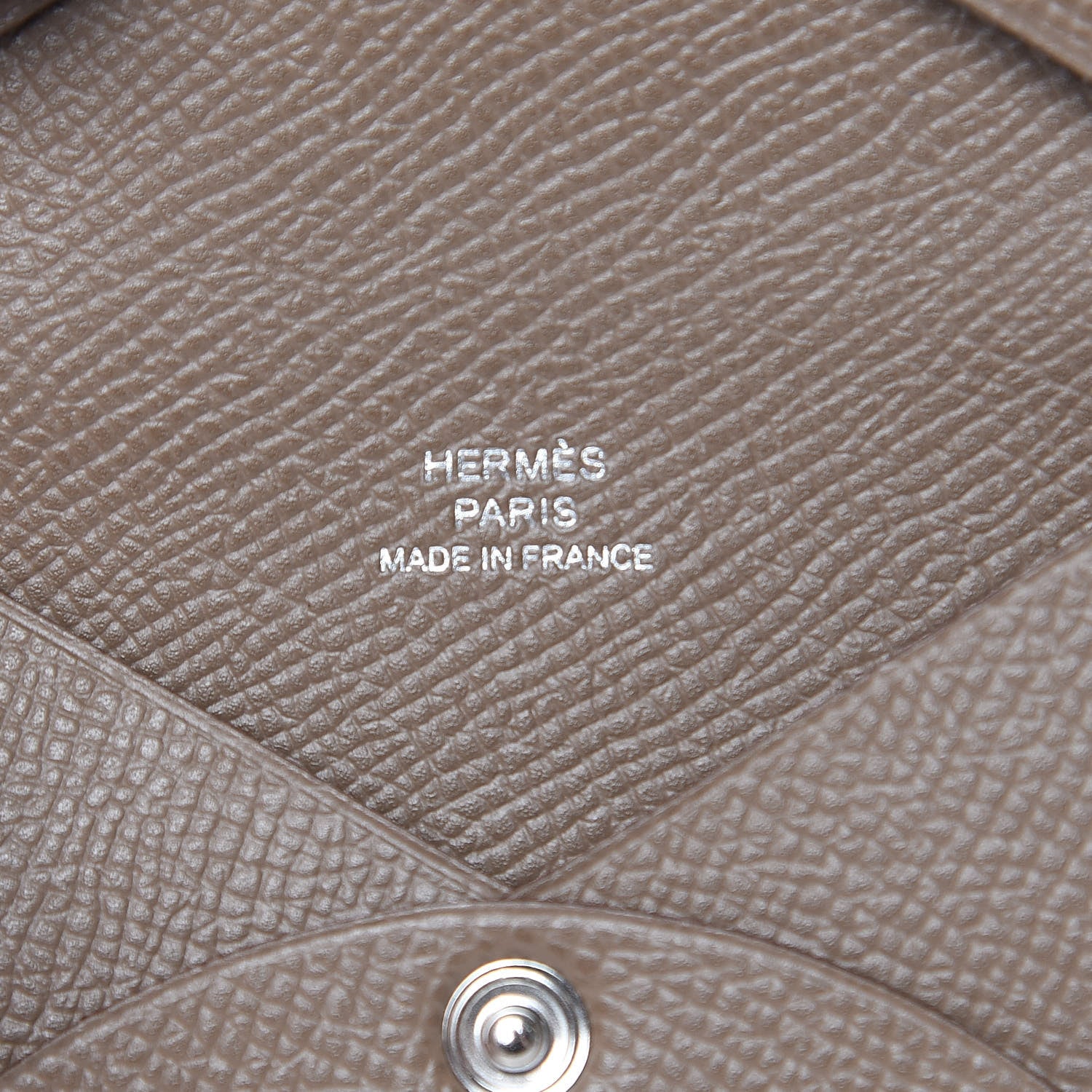 Hermes Epsom Calvi Card Case Etoupe 6 of 8