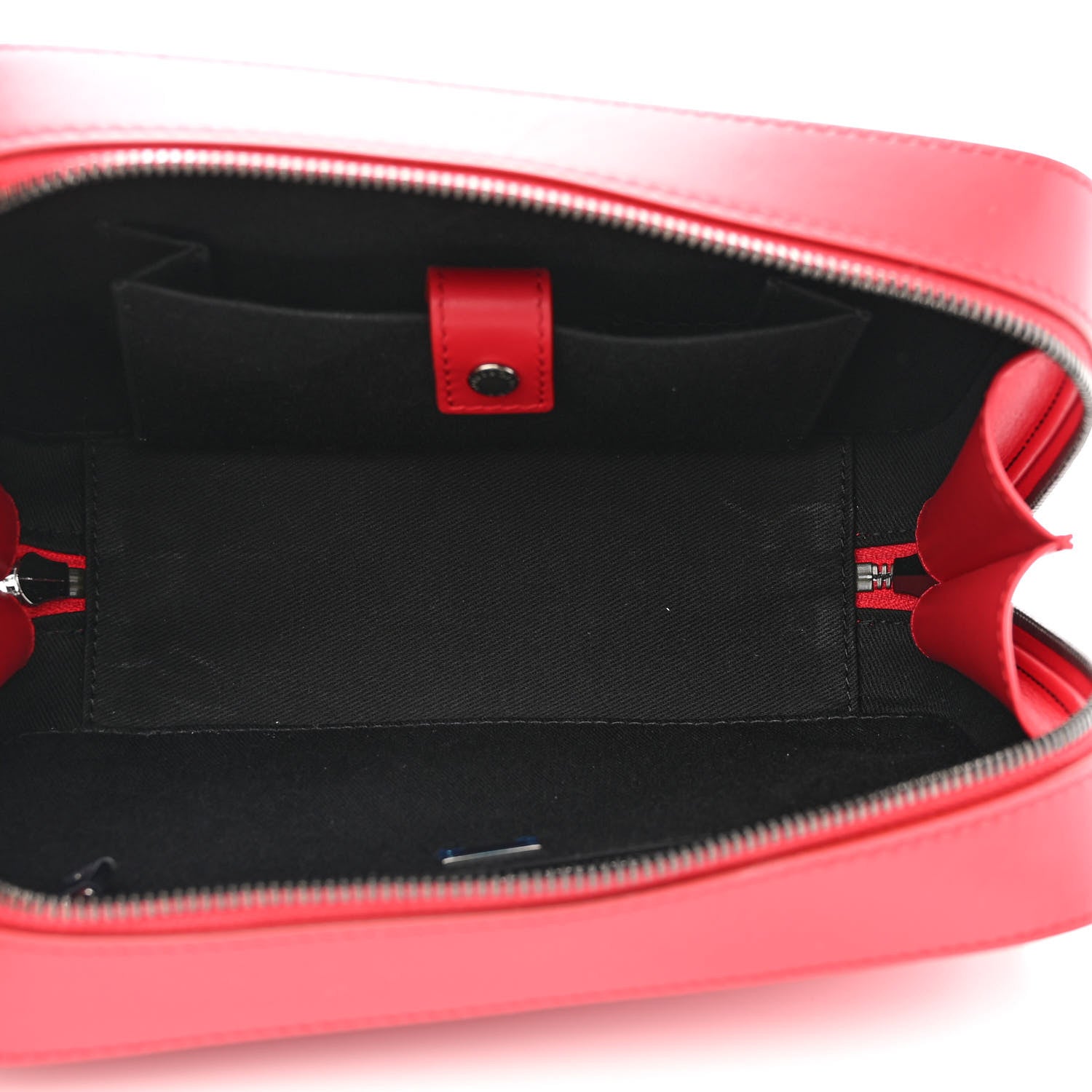 Dolce & Gabbana Calfskin Embossed DG Logo Mens Crossbody Bag Red 5 of 12