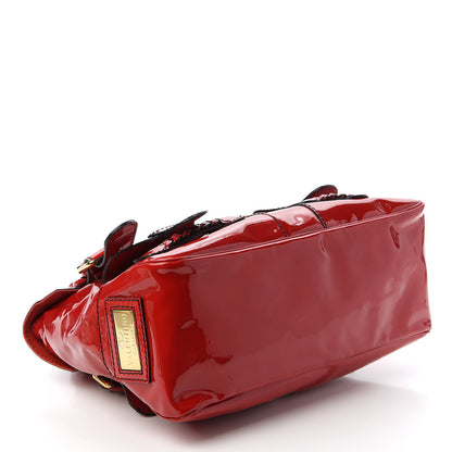 Valentino Garavani Patent Large Histoire Red 4 of 10