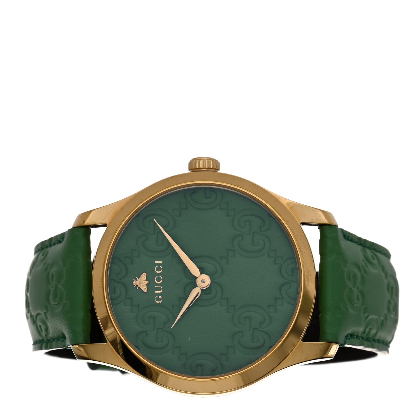 Stainless Steel Calfskin 38mm G-Timeless Quartz Watch Green