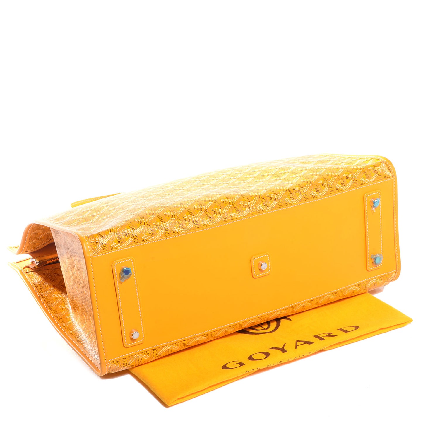 Goyardine Marquises Tote Yellow