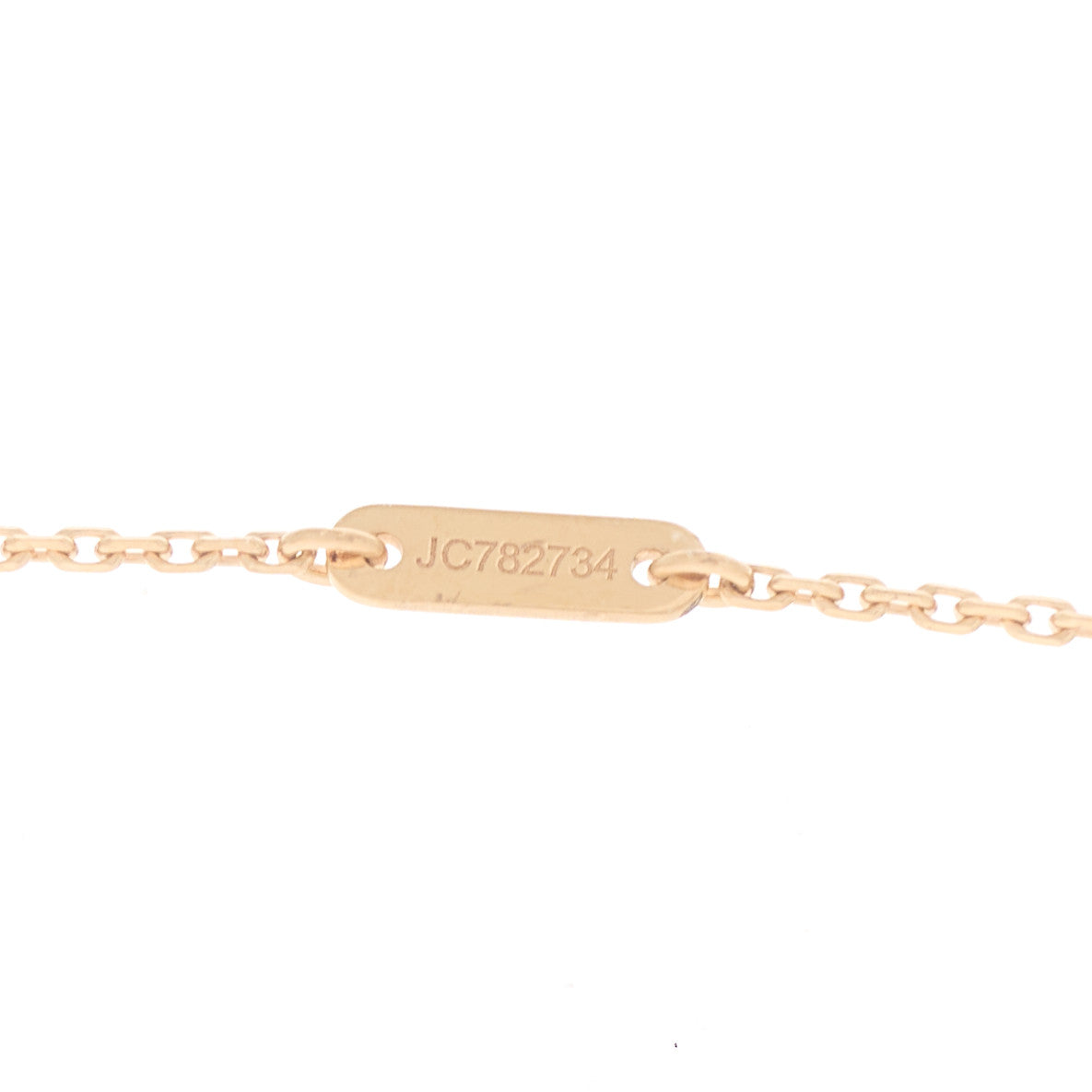 18K Rose Gold Carnelian Sweet Alhambra Pendant Necklace