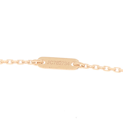 Van Cleef & Arpels 18K Rose Gold Carnelian Sweet Alhambra Pendant Necklace 5 of 6