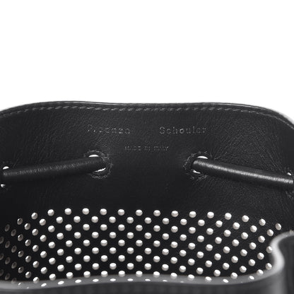 Proenza Schouler Calfskin Perforated Small Bucket Bag Black 8 of 13
