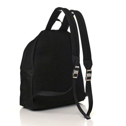 Fendi Nylon Vitello Elite Monster Eyes Rounded Backpack Black Yellow 3 of 9