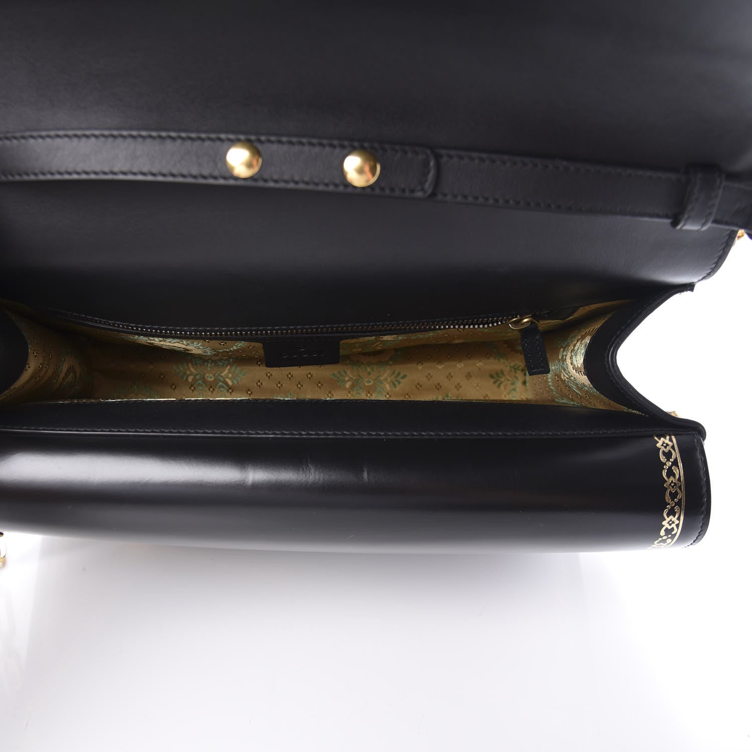 Gucci Smooth Calfskin Medium Ottilia Top Handle Bag Black 5 of 11
