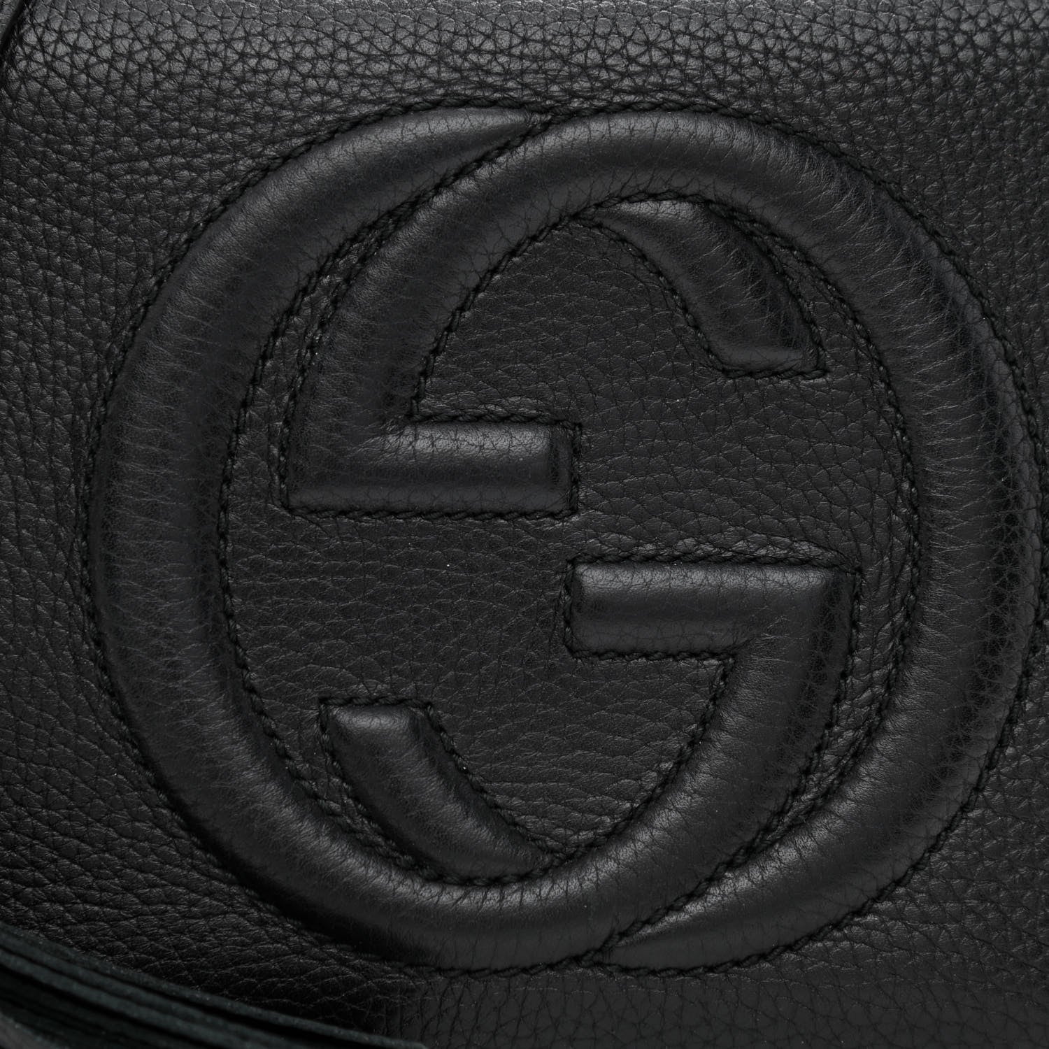 Gucci Pebbled Calfskin Small Soho Disco Bag Black 9 of 12