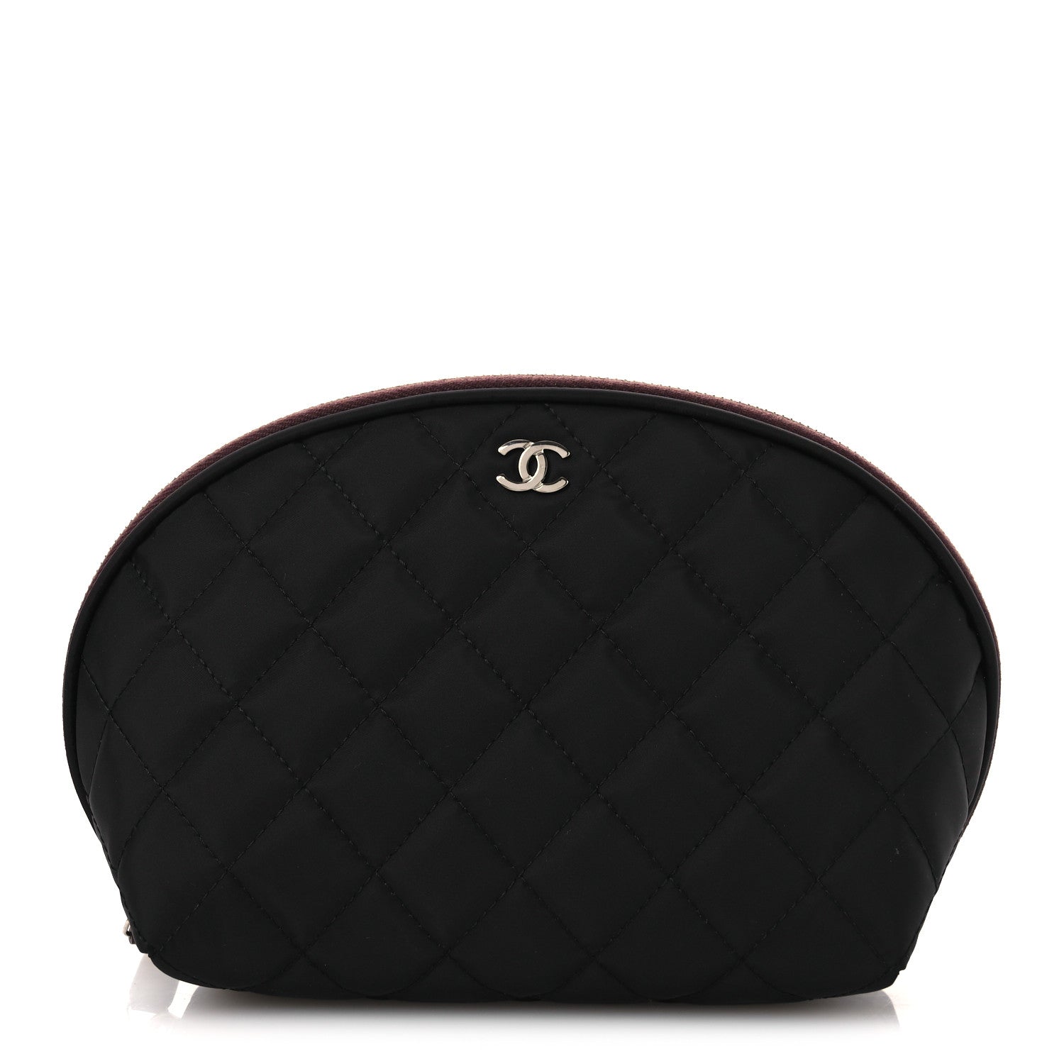 Chanel Nylon Quilted Small Cosmetic Case Black 1 of 12