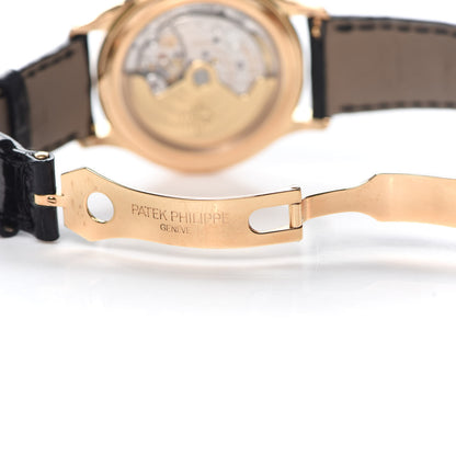 Patek Philippe 18K Rose Gold Alligator Diamond Bezel 38mm Annual Calendar Automatic Watch 4947R-001 3 of 5