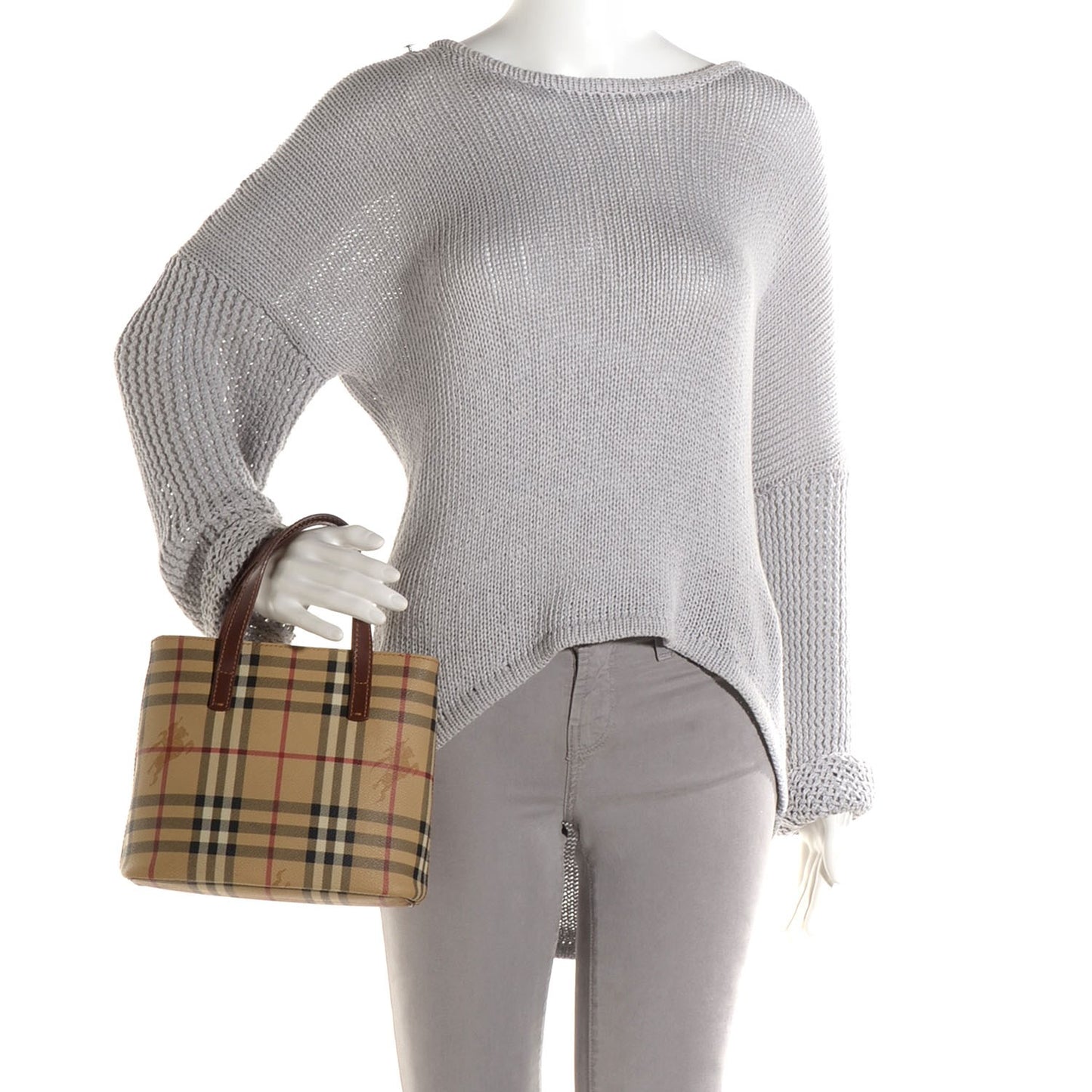 Haymarket Check Small Tote Brown