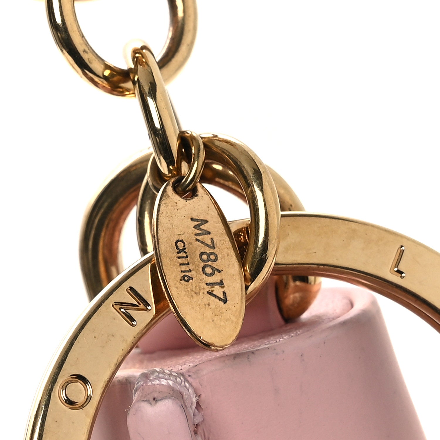 Louis Vuitton Monogram Tassel Bag Charm Pink 4 of 5
