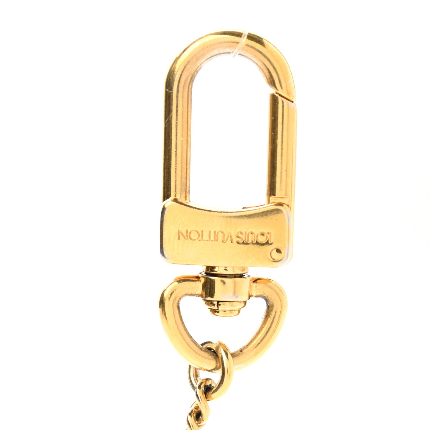 Metal Pochette Extender Key Ring Chain Gold