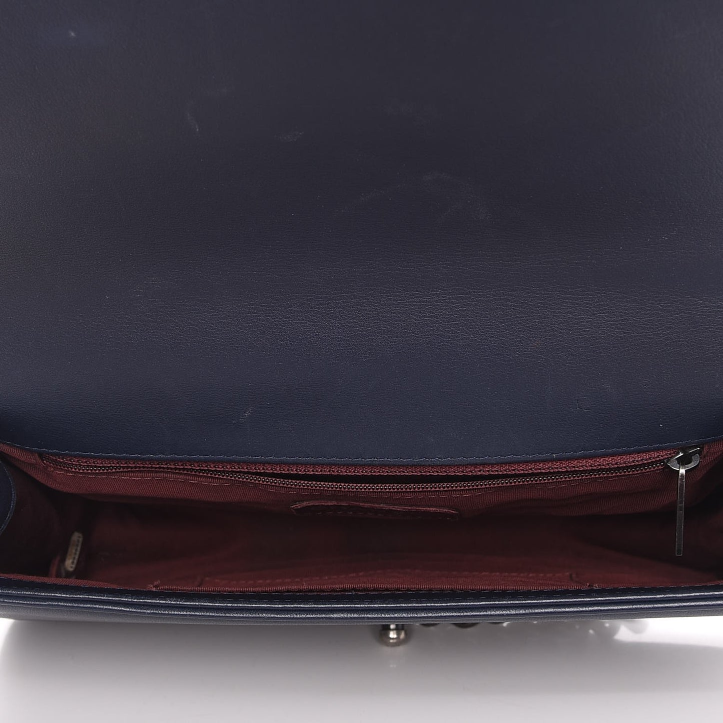 Velvet Tweed Quilted New Medium Boy Flap Dark Navy Blue