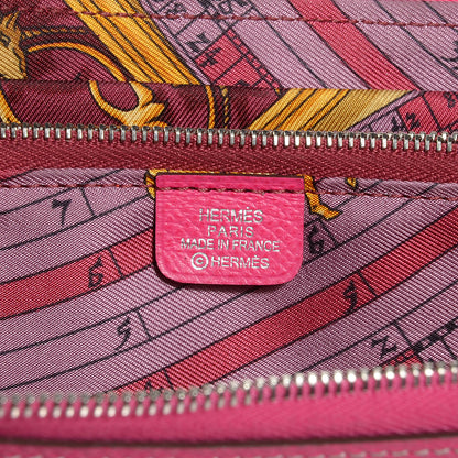 Hermes Epsom Silk'In Compact Wallet Rose Tyrien 7 of 8