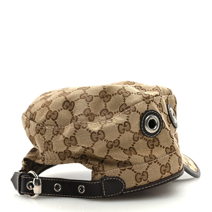 Gucci Monogram Military Hat XL Brown 4 of 8