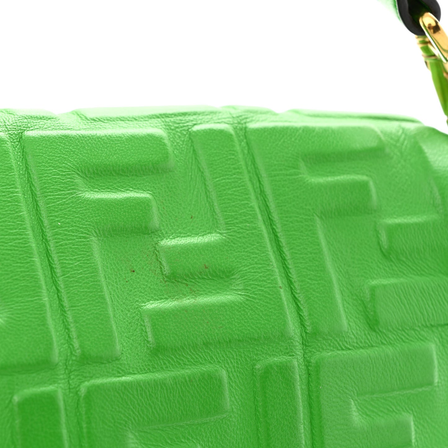 Nappa FF 1974 Embossed Baguette Tomatillo