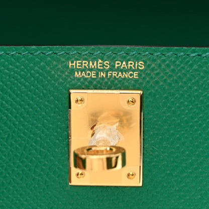 Hermes Epsom Mini Kelly Sellier 20 Vert Vertigo 6 of 11