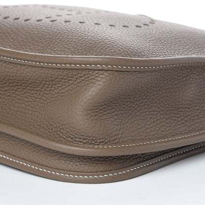 Hermes Taurillon Clemence Evelyne III PM Etoupe 9 of 10