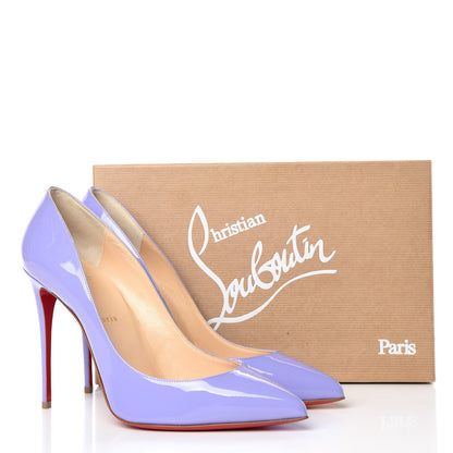 Christian Louboutin Patent Pigalle Follies 100 Pumps 40.5 Hortensia 8 of 8