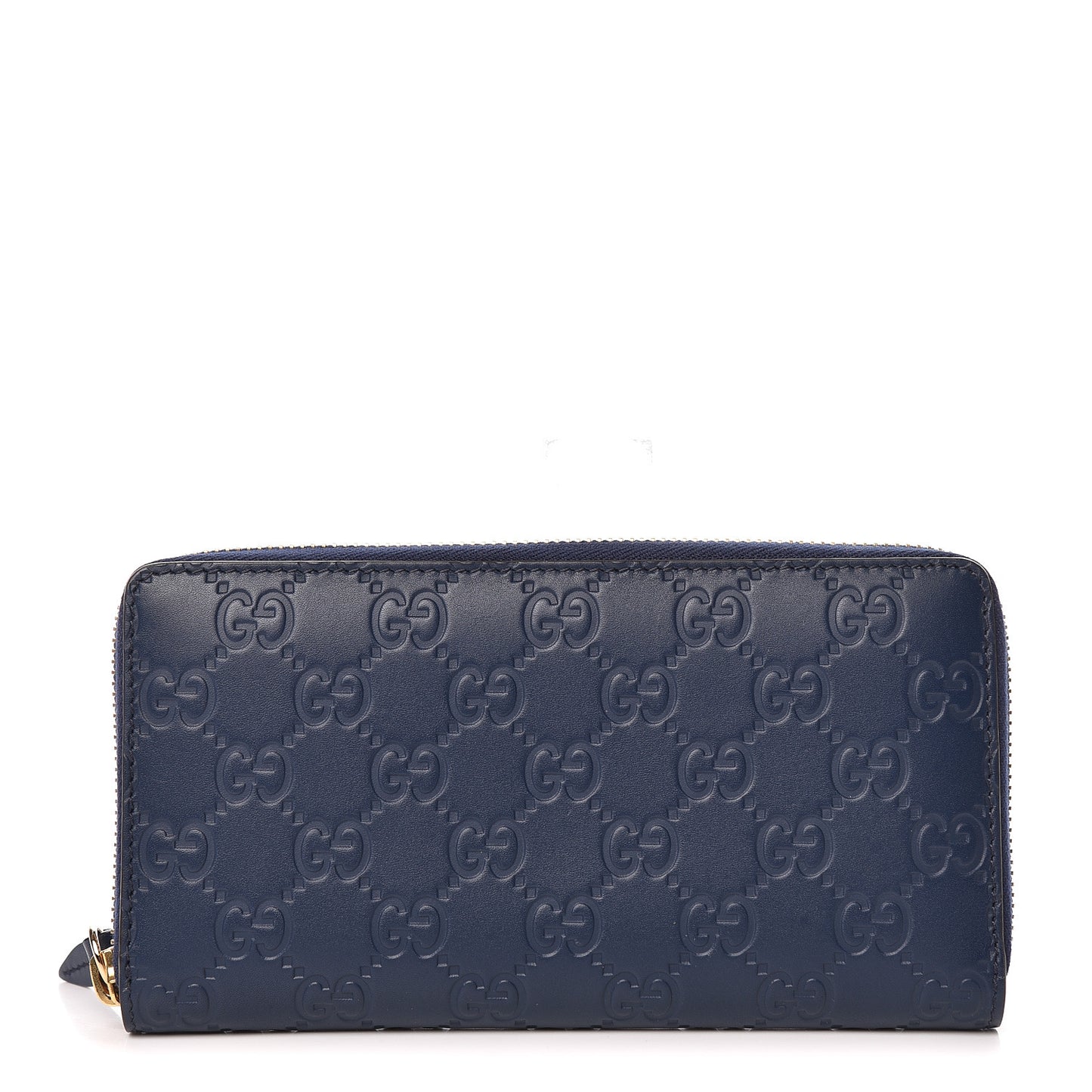 Guccissima Zip Around Wallet Blue