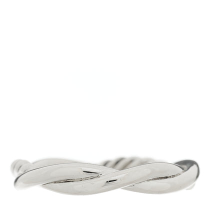 David Yurman Sterling Silver Diamond Petite Infinity Twist Ring 60 9 3 of 5
