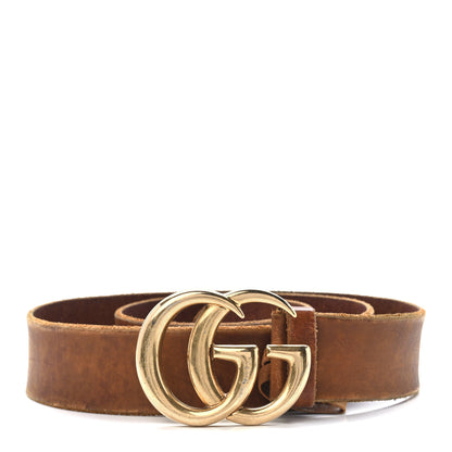 Gucci Faded Calfskin Double G 40mm Belt 85 34 Cuir 1 of 4