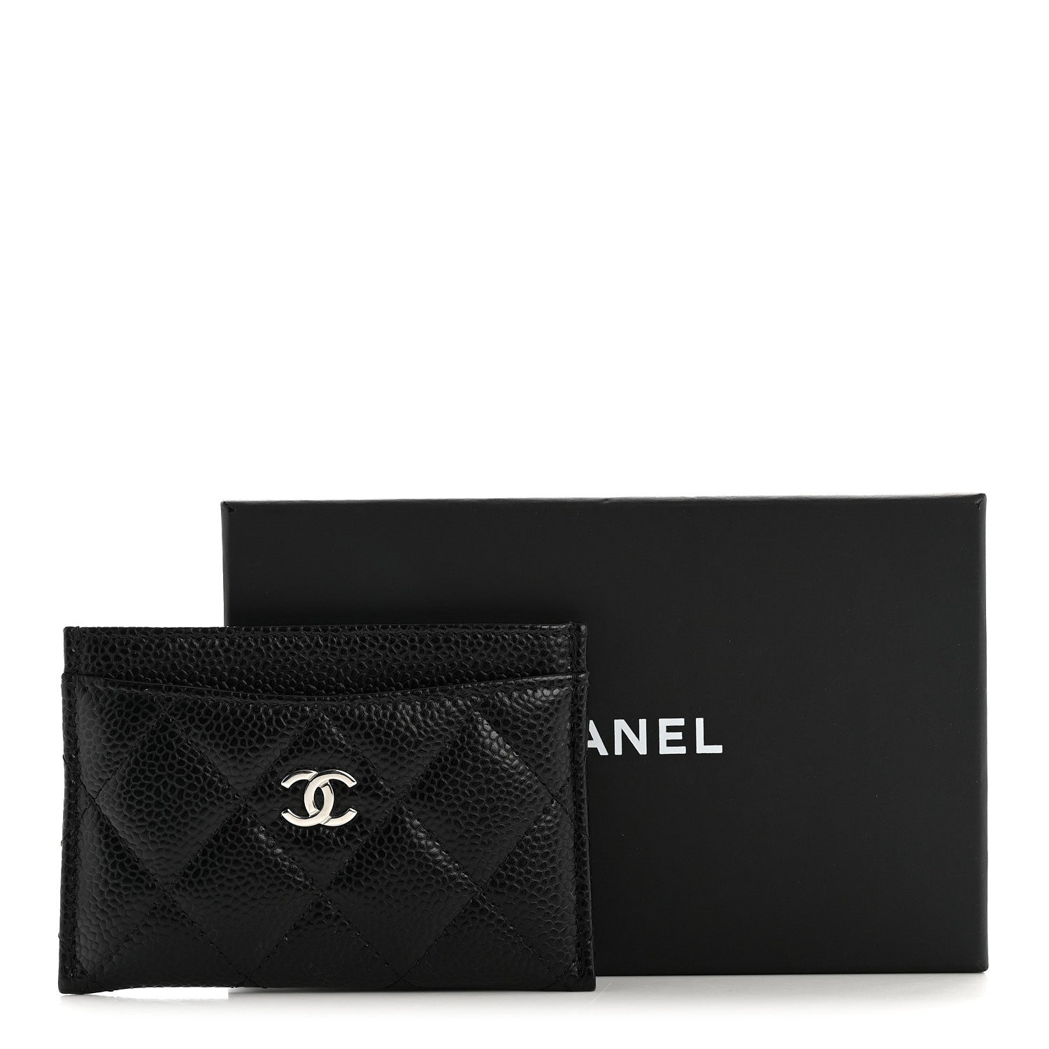 Chanel Caviar Quilted Card Holder Black 8 of 8