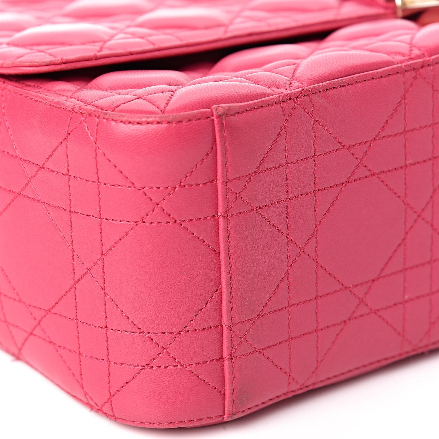 Lambskin Cannage Large Miss Dior Flap Pink