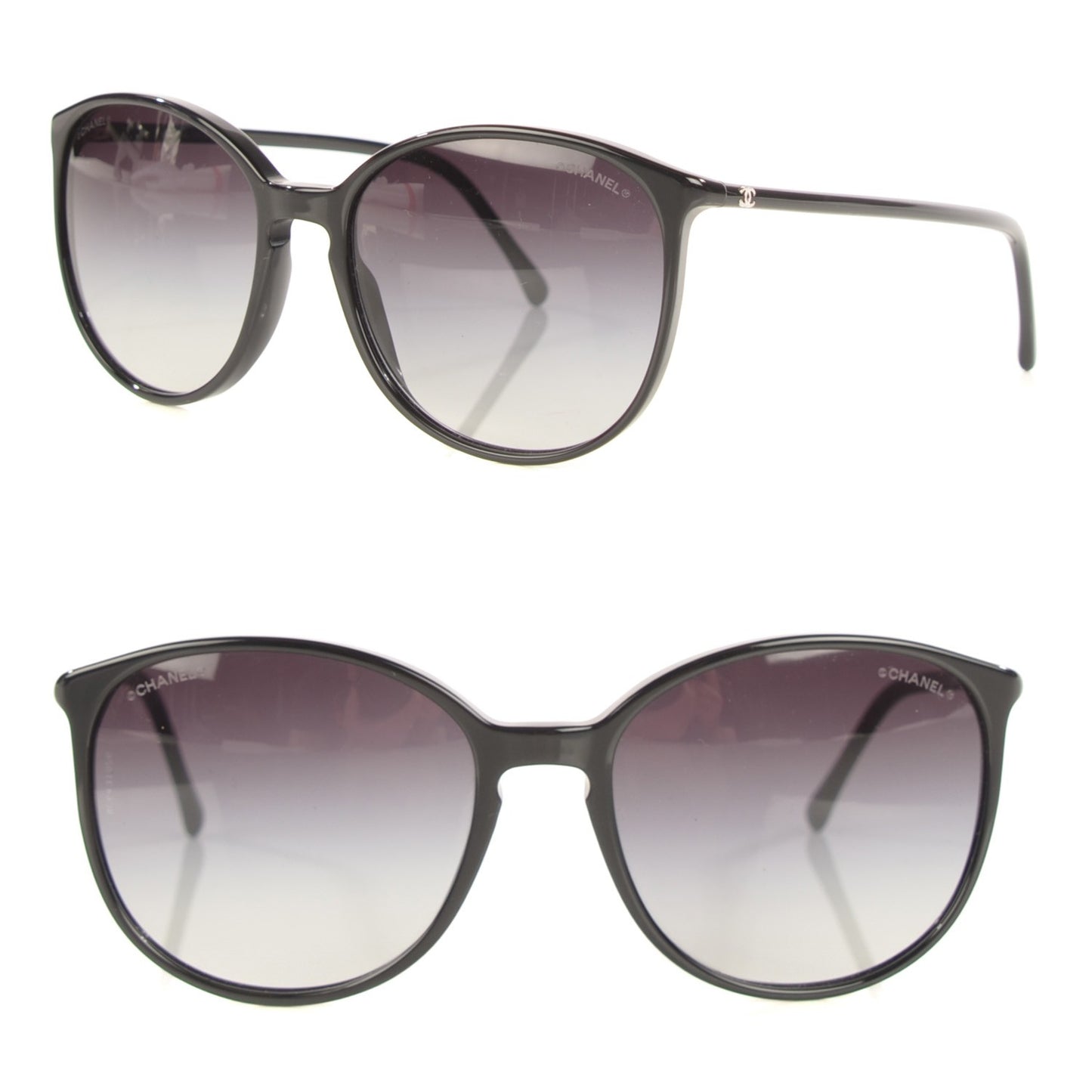 Acetate Round Sunglasses 5278 Black