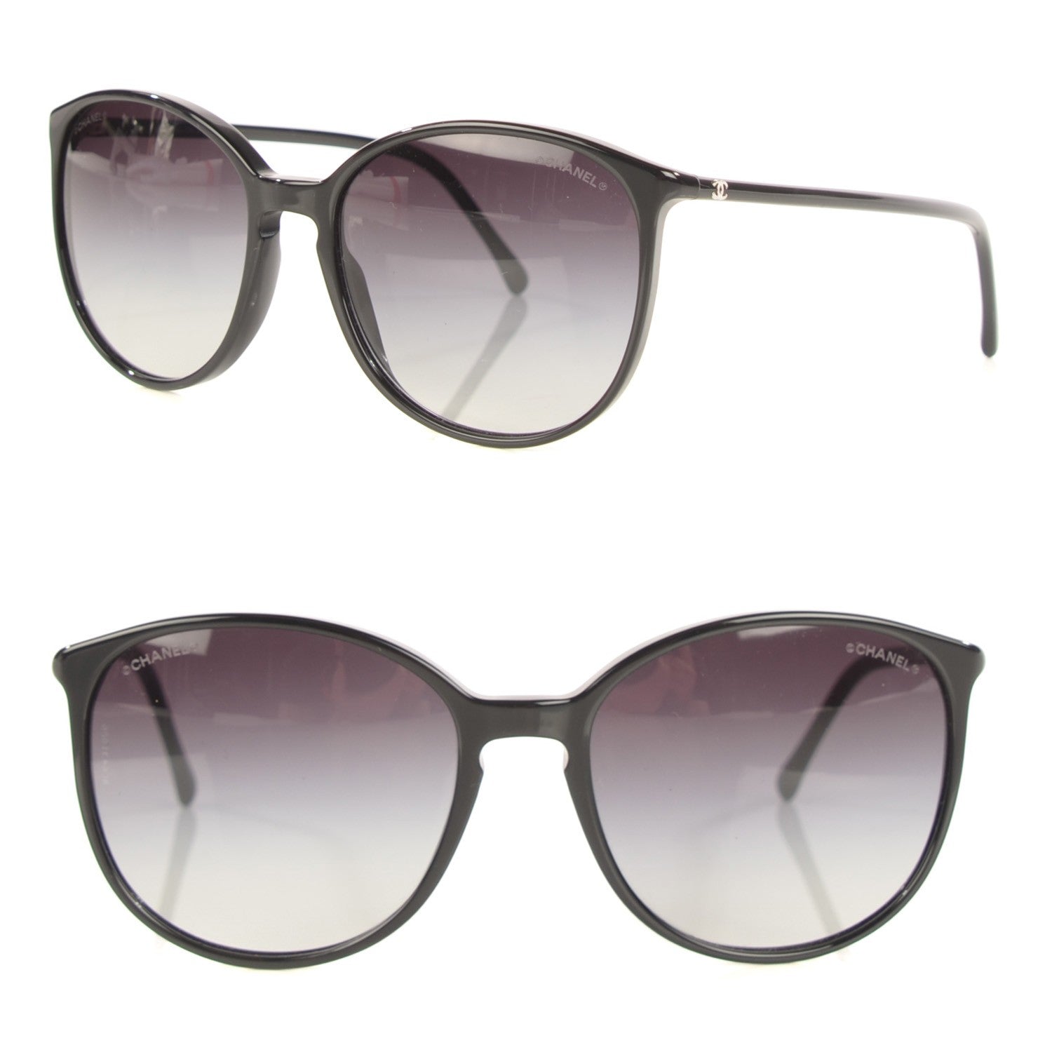 Chanel Acetate Round Sunglasses 5278 Black 1 of 6