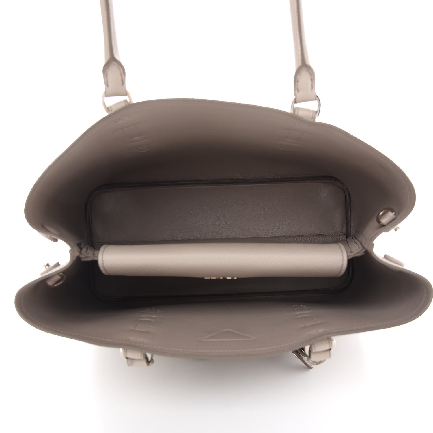 Prada Saffiano Cuir Small Double Handle Tote Pomice 4 of 7