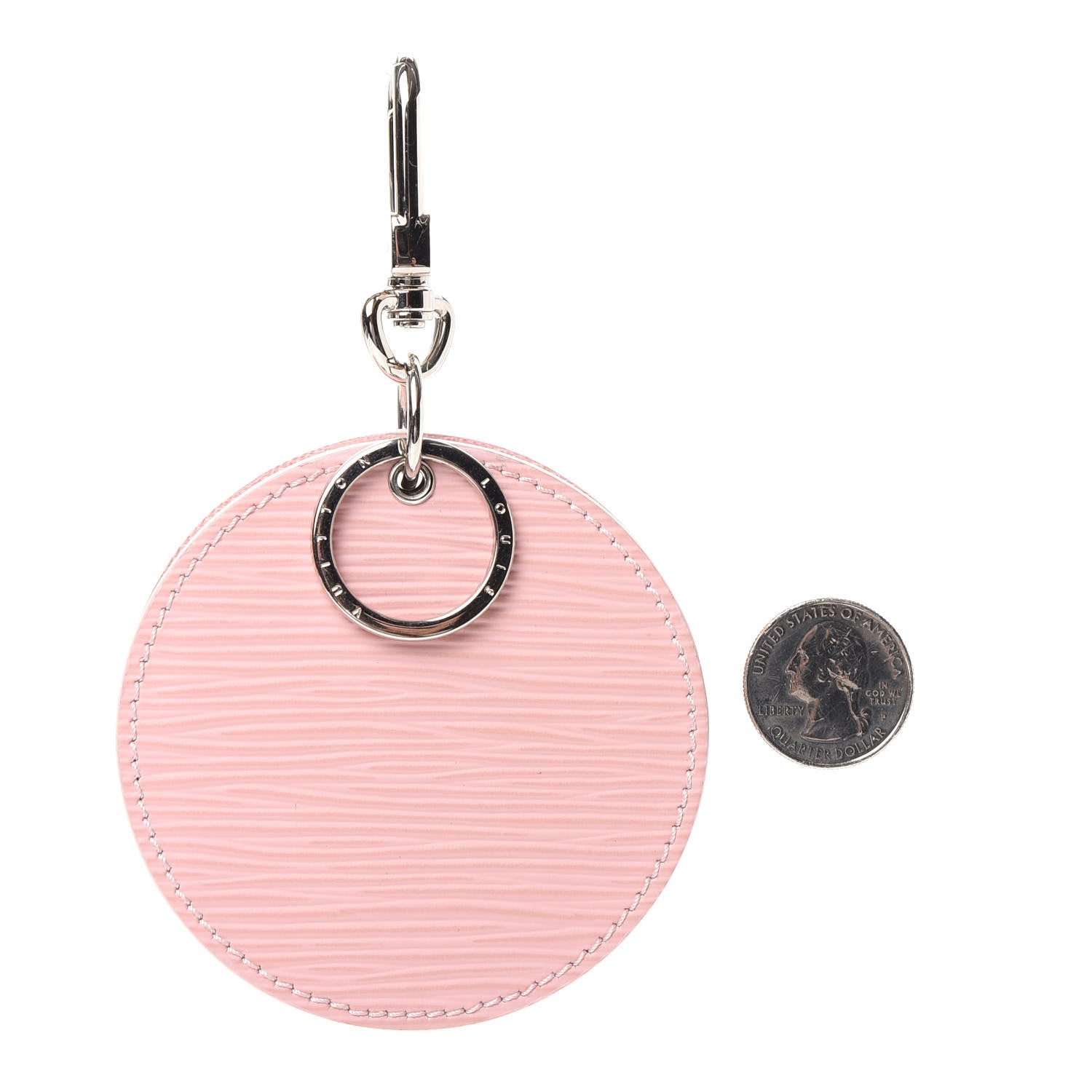 Louis Vuitton Epi Mirror Bag Charm Key Holder Rose Ballerine 2 of 4