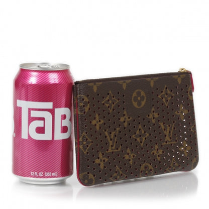Louis Vuitton Monogram Perforated Pochette Plat Fuchsia 2 of 10